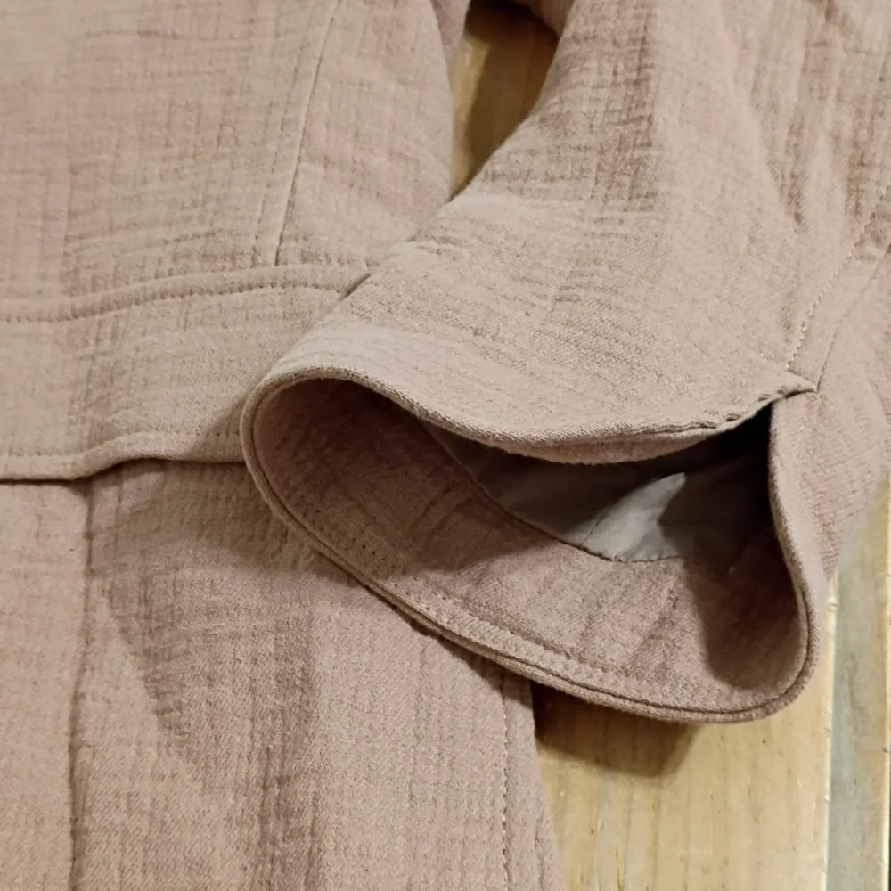 Madewell Tan Cotton Linen Larson Relaxed Fit Blazer Size XS